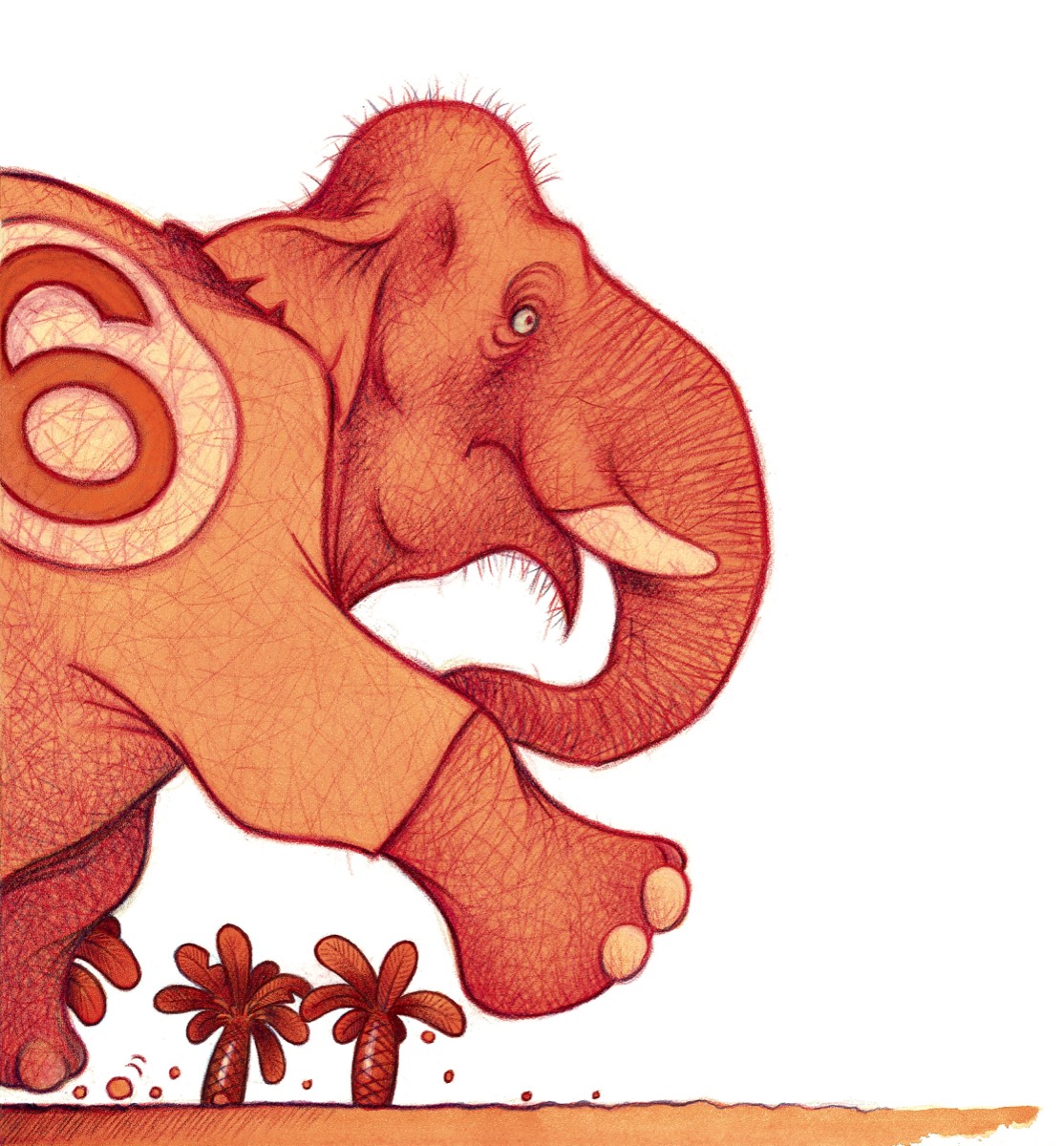 Elefant - 190 x 240  520 €